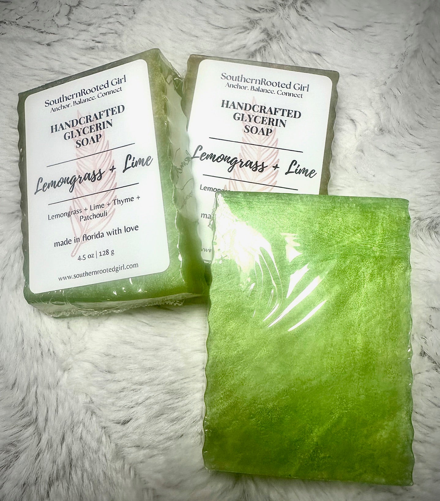 Lemongrass + Lime Glycerin Soap